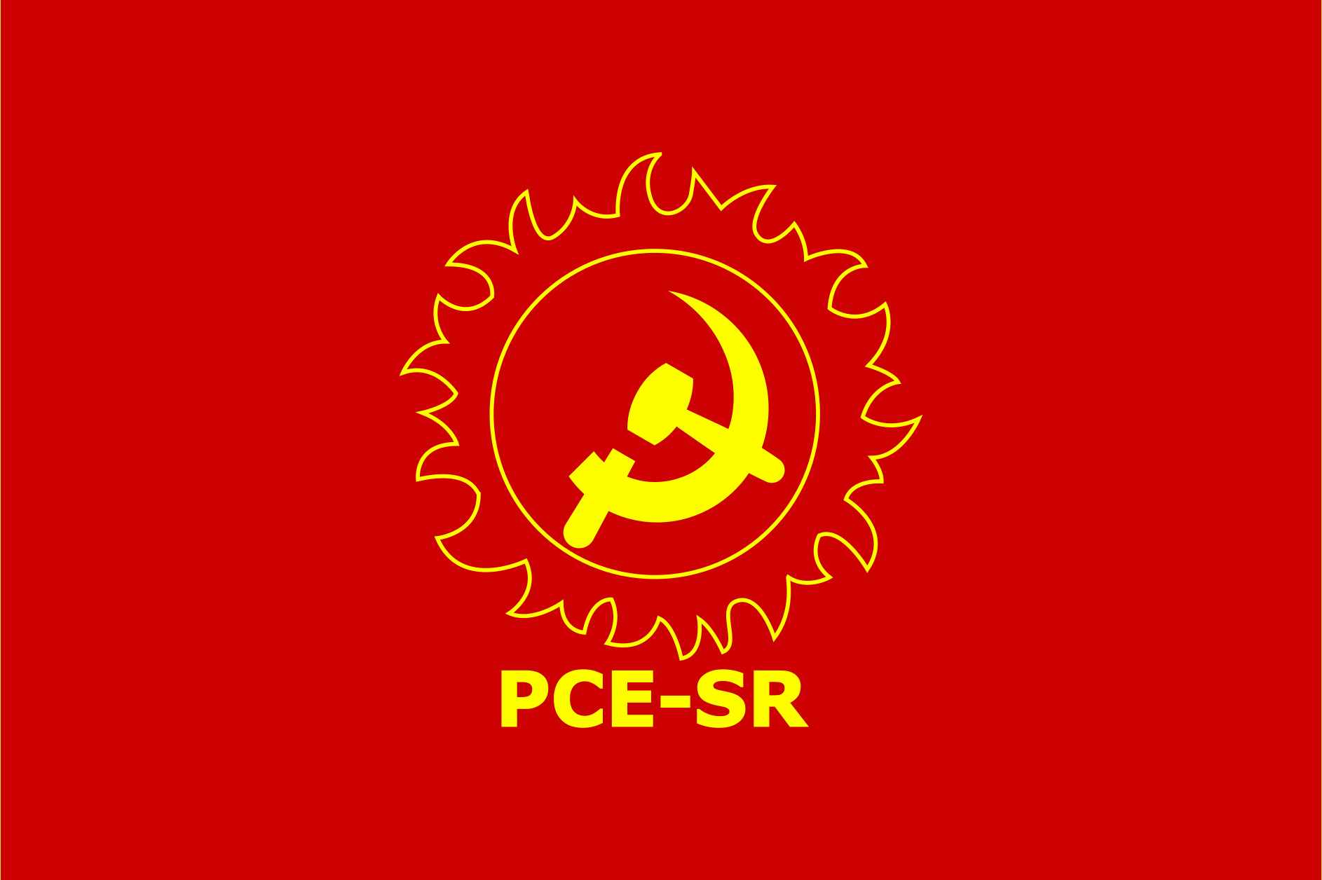 Communist Party of Equator – Red Sun flag
